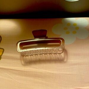 Transparent with brown hue Hair Claw Clip